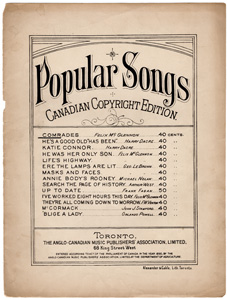 Popular Songs
Canadian Copyright Edition 